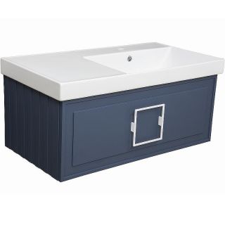 Тумба под раковину La Fenice Cubo FNC-01-CUB-BG-90 Синяя матовая 90 см